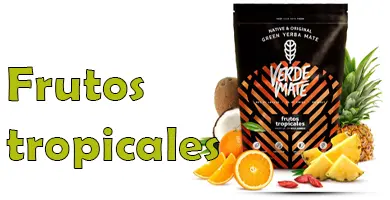 Erba mate verde mate frutos tropicales
