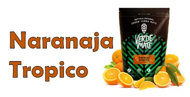 Erba mate verde mate sapore naranja tropico